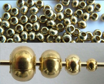 Brass Gold Metal Seed Beads Rondelle Spacer Size 15 11 8 6 From The Beadsmith